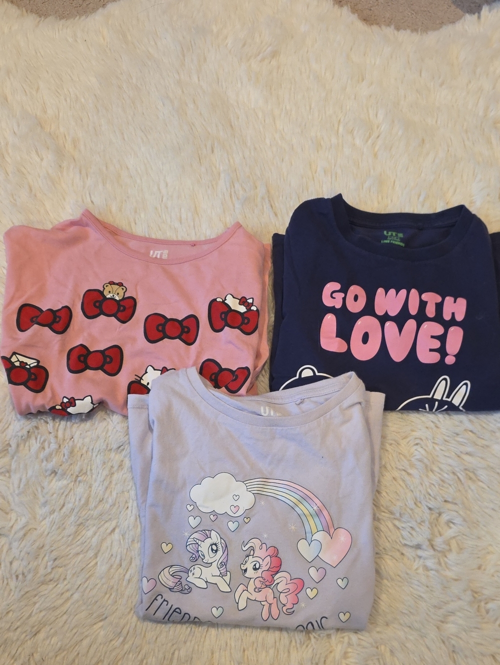 Bundle Uniqlo Girls Top 7-8 A3